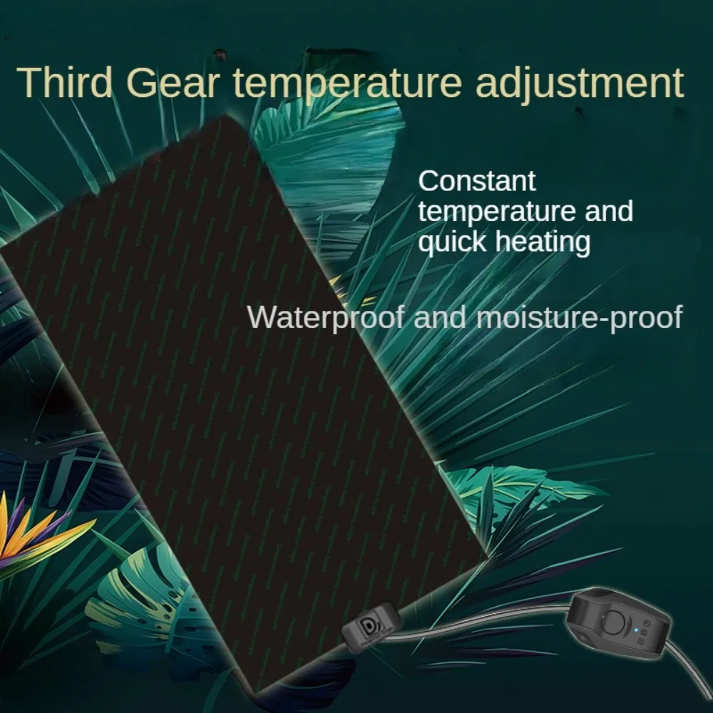 Reptile Heat Pad Under Tank Terrarium Warmer Heating Mat and Thermostat Controller for Turtles Lizards and Other Small Animals