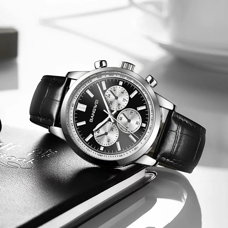 LIGE Casual Esportes Relógio de Luxo para Homens À Prova D 'Água Luminosa Grande Mostrador Pulseira de Couro Homem Relógios de Quartzo Moda Relógio de Pulso