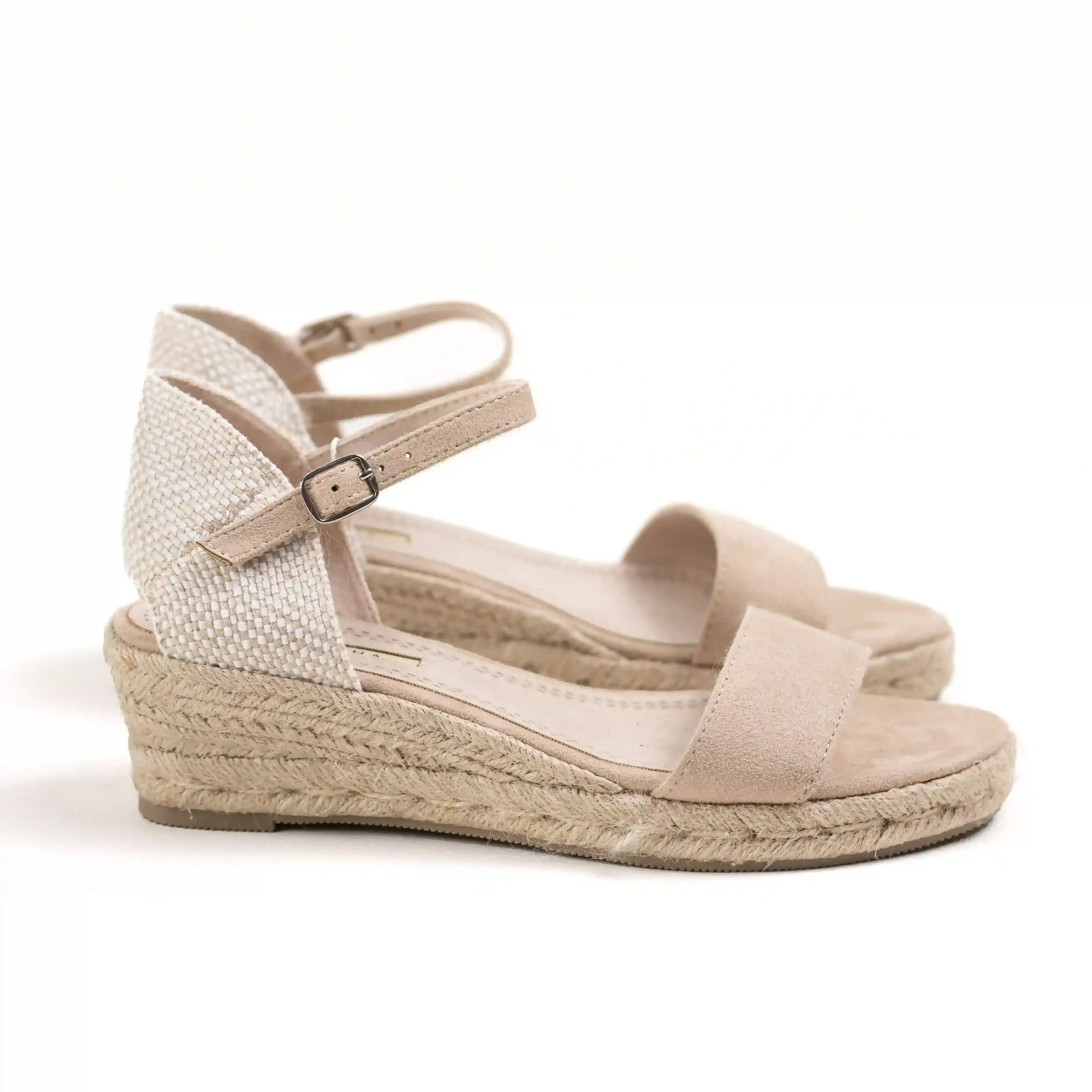 Mini esparto wedge sandals with buckle corina mynzi #3