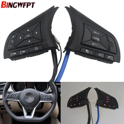 Car Cruise Control Steering Wheel Buttons Switch Black For Nissan Qashqai Serena C27 2018 2019