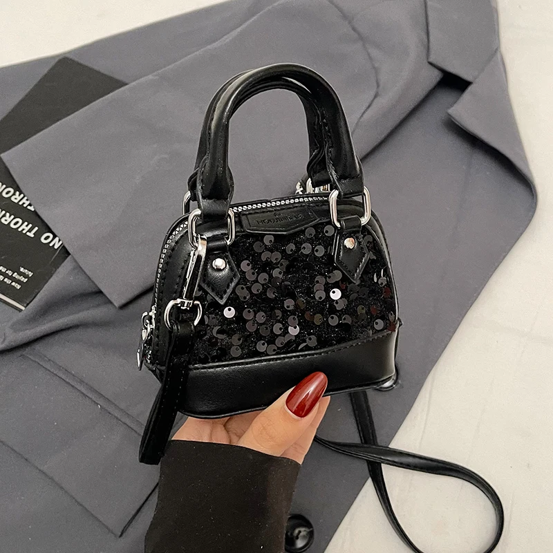 

Purple Women Bag Gold Silver Shiny Sequined Evening Purse Clutch Bag For Women Trend Fashion Mini Crossbody Phone Bag Black