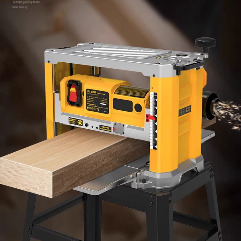 13-Inch Woodworking Planer New Model Bench Planer High-Power All-Copper Motor Home Use Multi-Function Planer