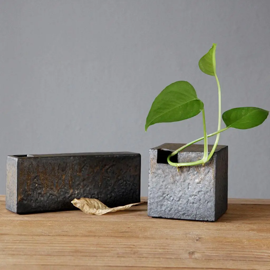 Ikebana Vaso in ceramica Decorazione della sala da meditazione Fioriere in vaso per la casa Camera da letto Studio yoga Sala da pranzo Ornamenti