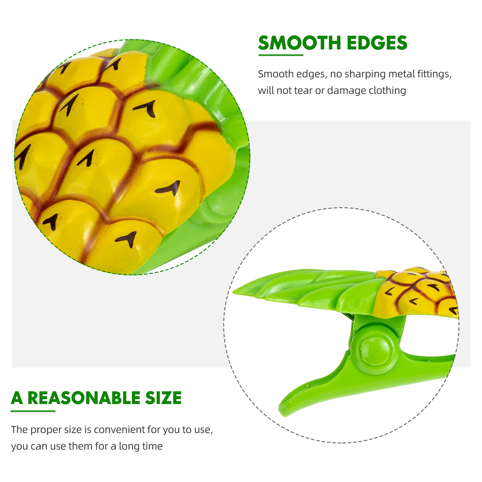 

2pcs Beach Clips Plastic Clamps for Towels Chair Pool Outdoor Small Practical Household Items Fix Clothes Dry Bag Close