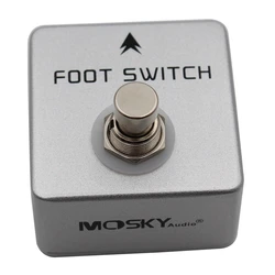 MOSKY Foot Switch Lockable Effect Pedal Tap Tempo Switch Pedal Guitar Single Tap Efect Pedal Audio Channel Selector Switch