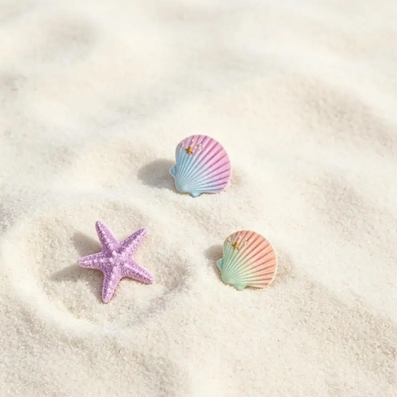 1Set Charms for Beach Bag,Flower Charms Decorative Accessories Inserts for Beach Bag,Rubber Toted 