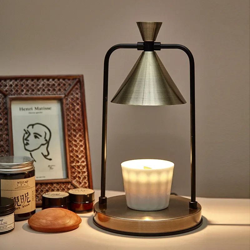 DIMMER Candle Warmers Lamp for Yankee Candle Metal Oil Burner Aromatherapy Lamps Changing Color Table Lamp Home Decor