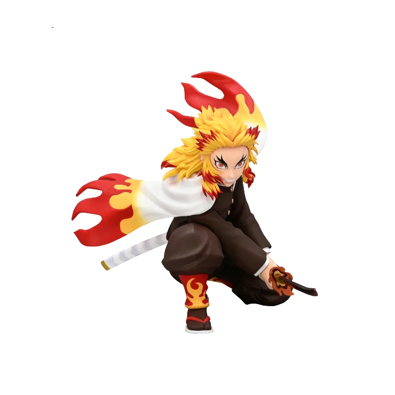 Original Anime Demon Slayer Akaza Douma Rengoku Kyoujurou Battle Action Figures Model Hobbies Collectibles Ornaments