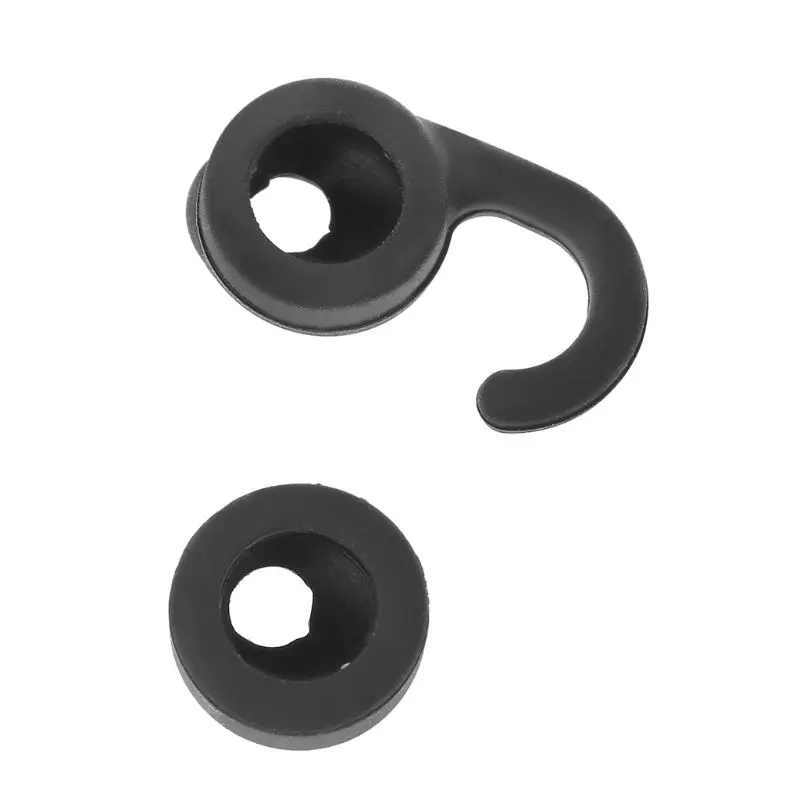 Black Ear Hook Ear Bud Gels Set for Easygo Easycall Clear Talk Headset Ear Hook Ear Bud Gel Replacement