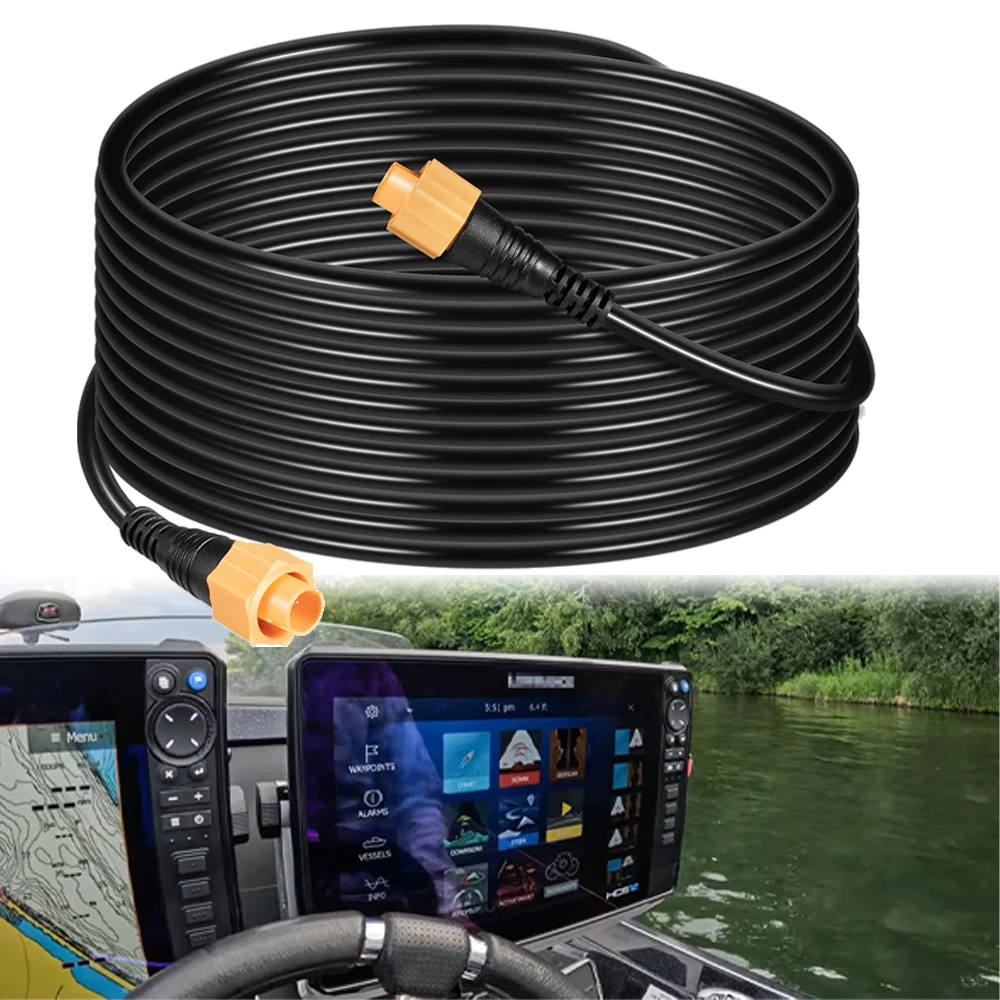 25' Ethernet Cable Compatible with Lowrance Fishfinder/Chartplotter Networks, Replace ‎000-0127-30