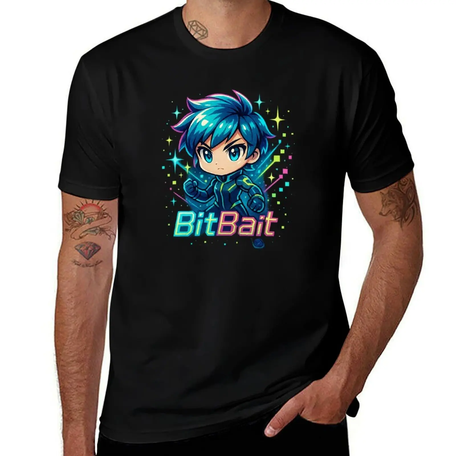 

Digital Warrior of the BitBait Universe T-Shirt summer top T-shirts man man t shirt clothes for men