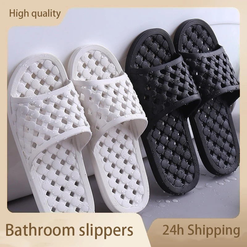 Zapatillas de baño Unisex, antideslizantes, cómodas, informales, ahuecadas, para hombre y mujer