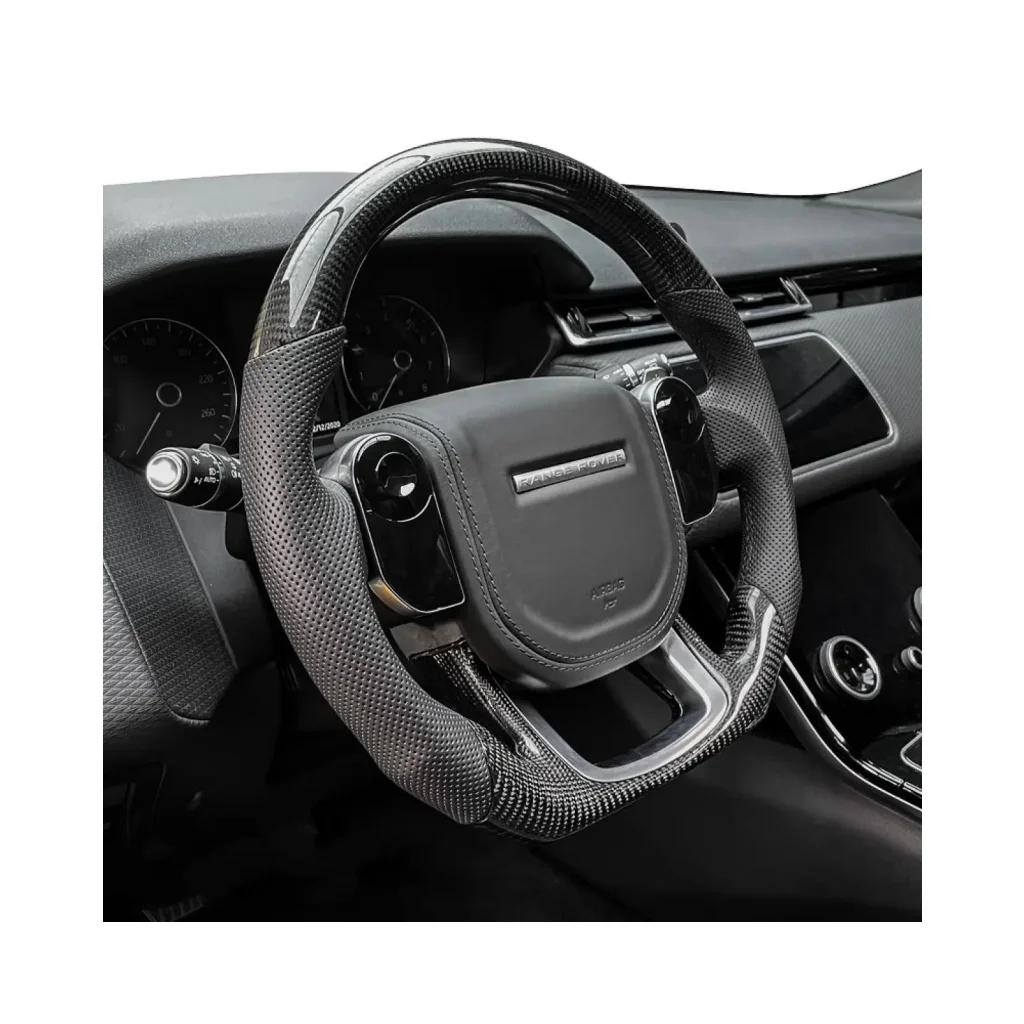 عجلة قيادة من ألياف الكربون لسيارة لاند روفر رينج روفر 14-20 عالية الأداء لمورد قطع غيار السيارات في الصين #3