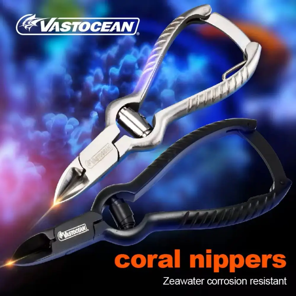 VASTOCEAN Aquarium Coral Plant Pliers Scissors SPS Straight  Stainless Steel Fish Reef Tank Cleaning Tools Cutter Clipper