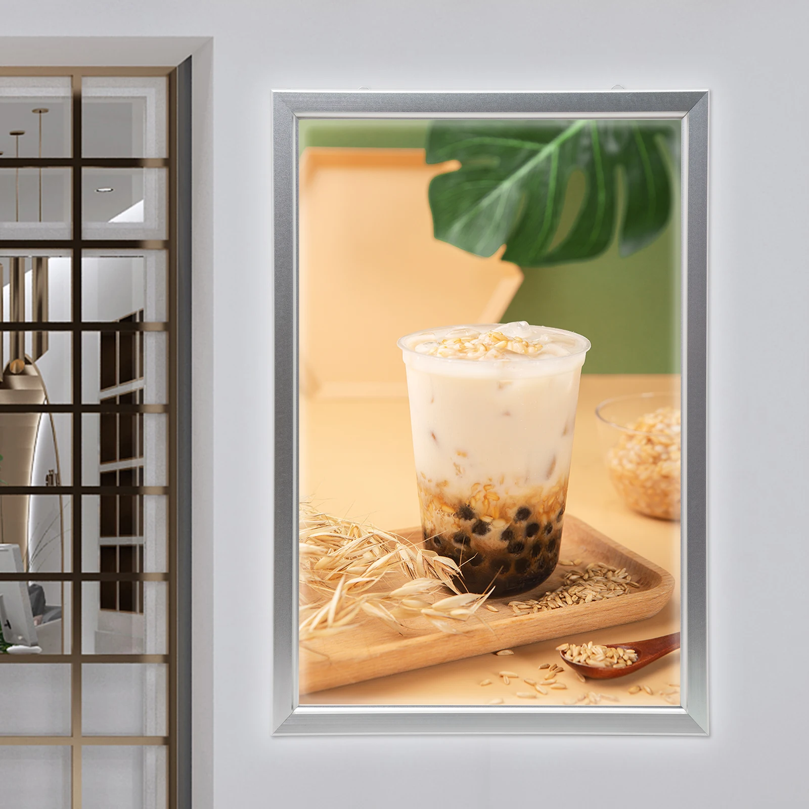 LED Sign, 27x40-inch LED Light Box with Adjustable Brightness, Rectangular Acrylic Frame for Advertising, Posters, and