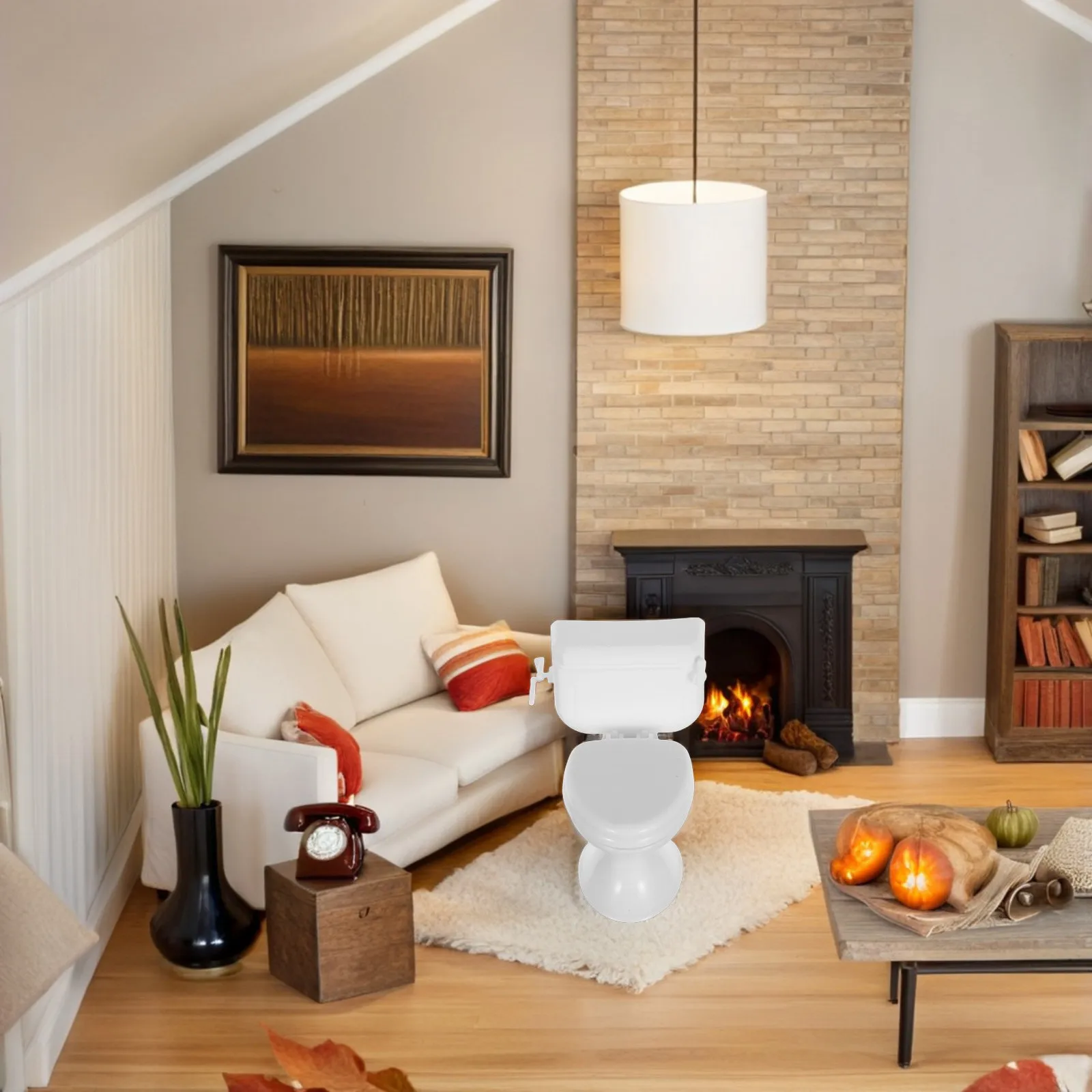 

Набор из 8 миниатюрных аксессуаров для ванной комнаты: реалистичные пластиковые туалетные принадлежности с креативным дизайном для декора миниатюрных домиков и мебели