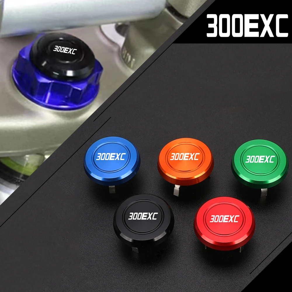 

Motorcycle Accessories Steering Stem Nut Cap Decoration Cover For 300EXC 300 EXC 2003-2025 2024 2023 2022 2021 2020 2019 2018