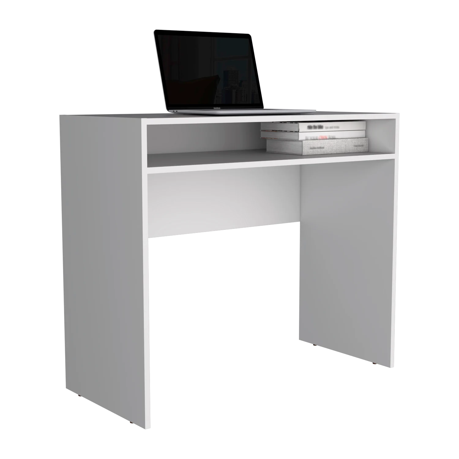 

Stella 35" Wide Writing Desk with Shelf White