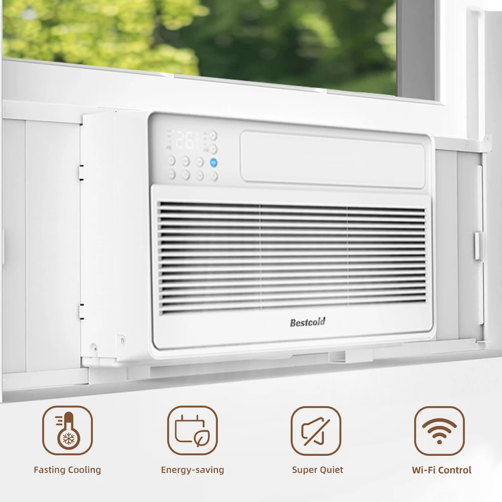 Bestcold Inverter Window AC 2 Ton 24000 BTU WiFi Control Ultra Quiet for Commercial Buildings Commercial Air Conditioners