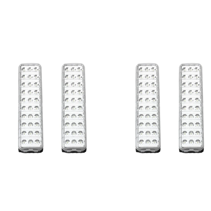 

4X LED Emergency Light Flashlight Mini 30 LED 2 Mode Rechargeable Emergency Light Lamp For Home Camp Outdoor