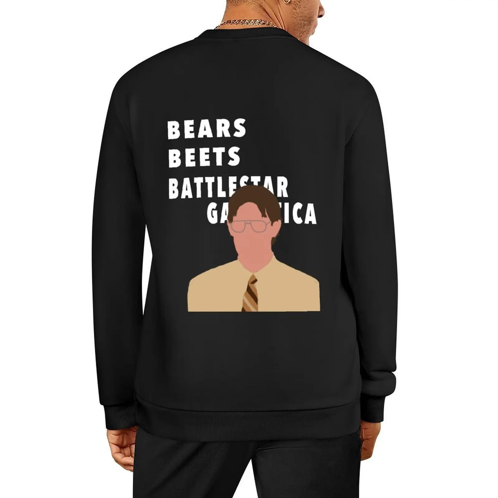 

Bears, Beets, Battlestar Galactica Pullover autumn clothes korean autumn clothes men's winter sweater autumn sweatshirt