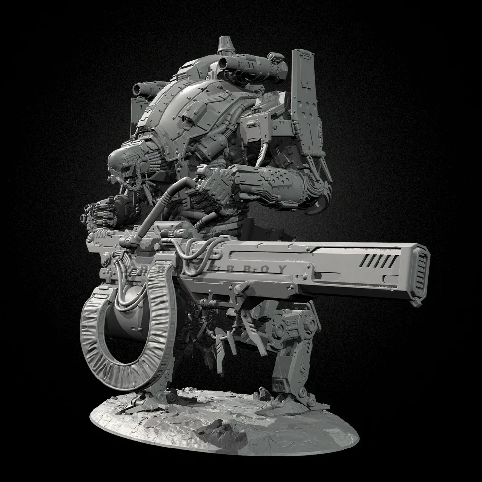 The height of man 65mm 85mm 105mm  Resin soldier colorless self-assembly（3D Printing ）TD-7390/3D view 4