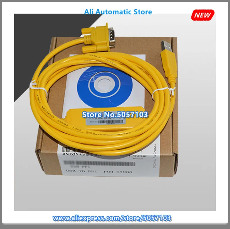 USB-PPI Yellow S7200 PLC Programming Download Cable Support WIN7