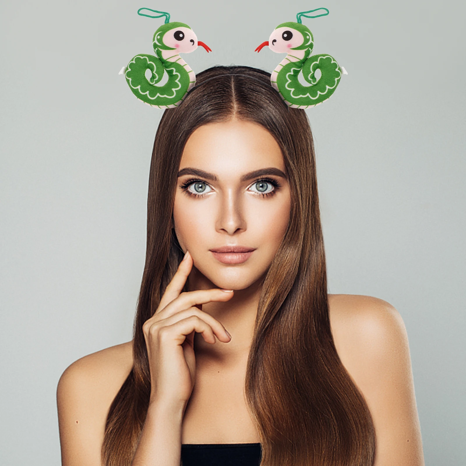 

Cute Snake Hairb Unique Zodiac Headb Cartoon New Year Unique Hair Accessory Thick Women Accessories Birthday Party Plastic