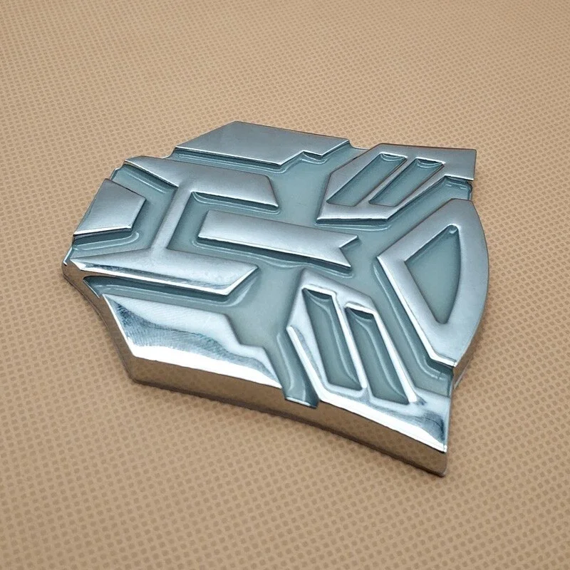 3D Metal SilverTransformers Autobots Car Emblem Racing SUV Coupe Badge for Car Truck Suv Motorcycle Etc. view 4