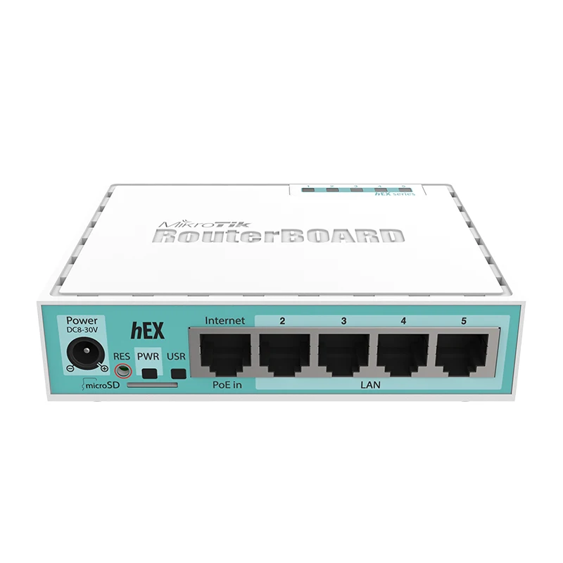 MikroTik Gigabit Ethernet Router hEX RB750Gr3 Supports 5 10/100/1000 Mbps Ethernet Ports