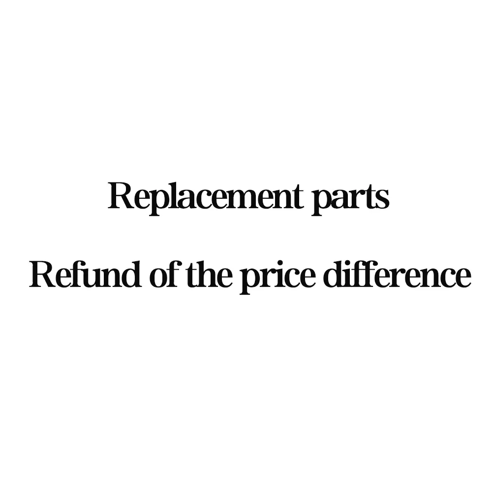 Replacement parts for products, price adjustments for products