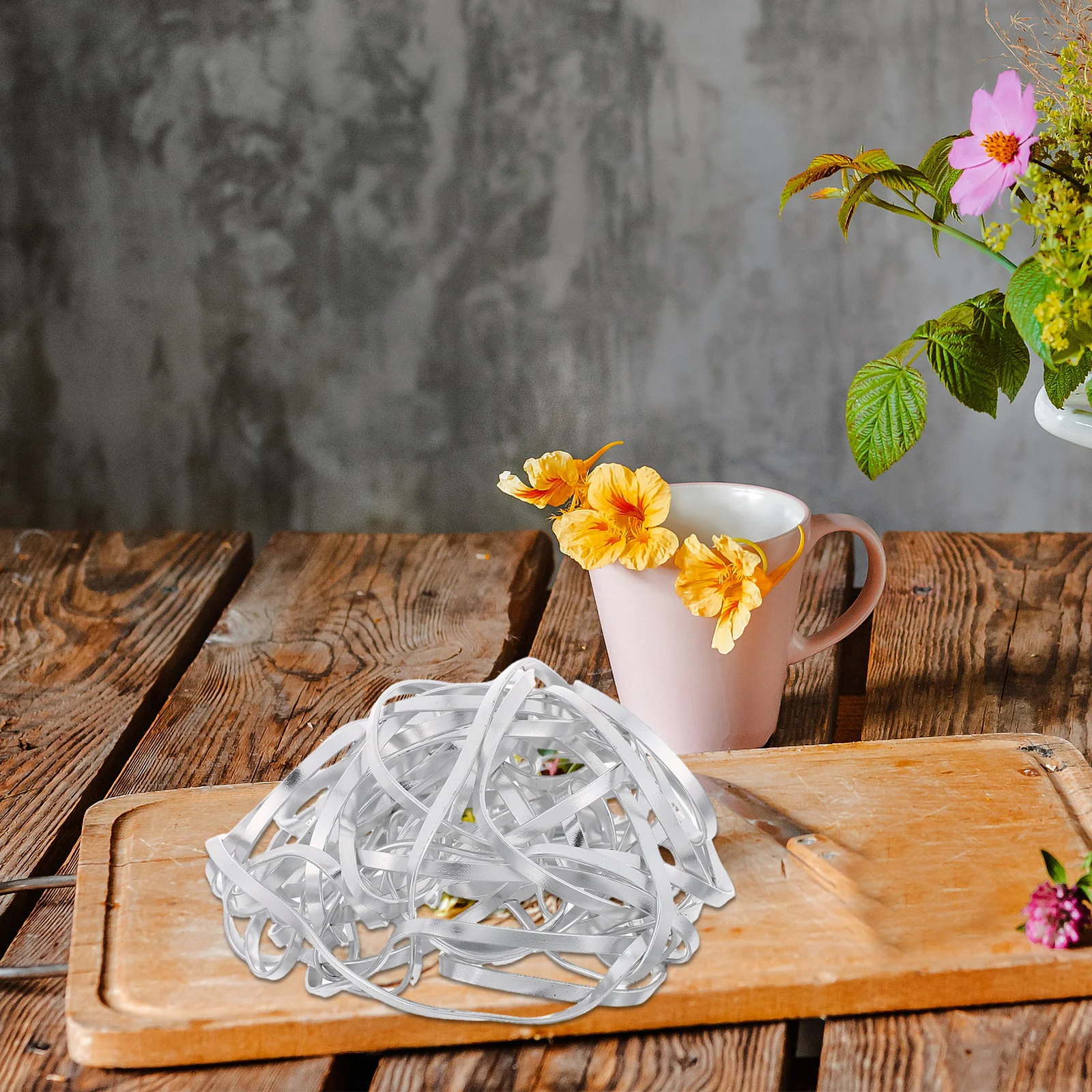 

1pc Arranging Holder Flexible Fixor Diy Flower Arrangement Tool For Vase Metal Fixing Base Reusable Durable Smooth Surface Gift