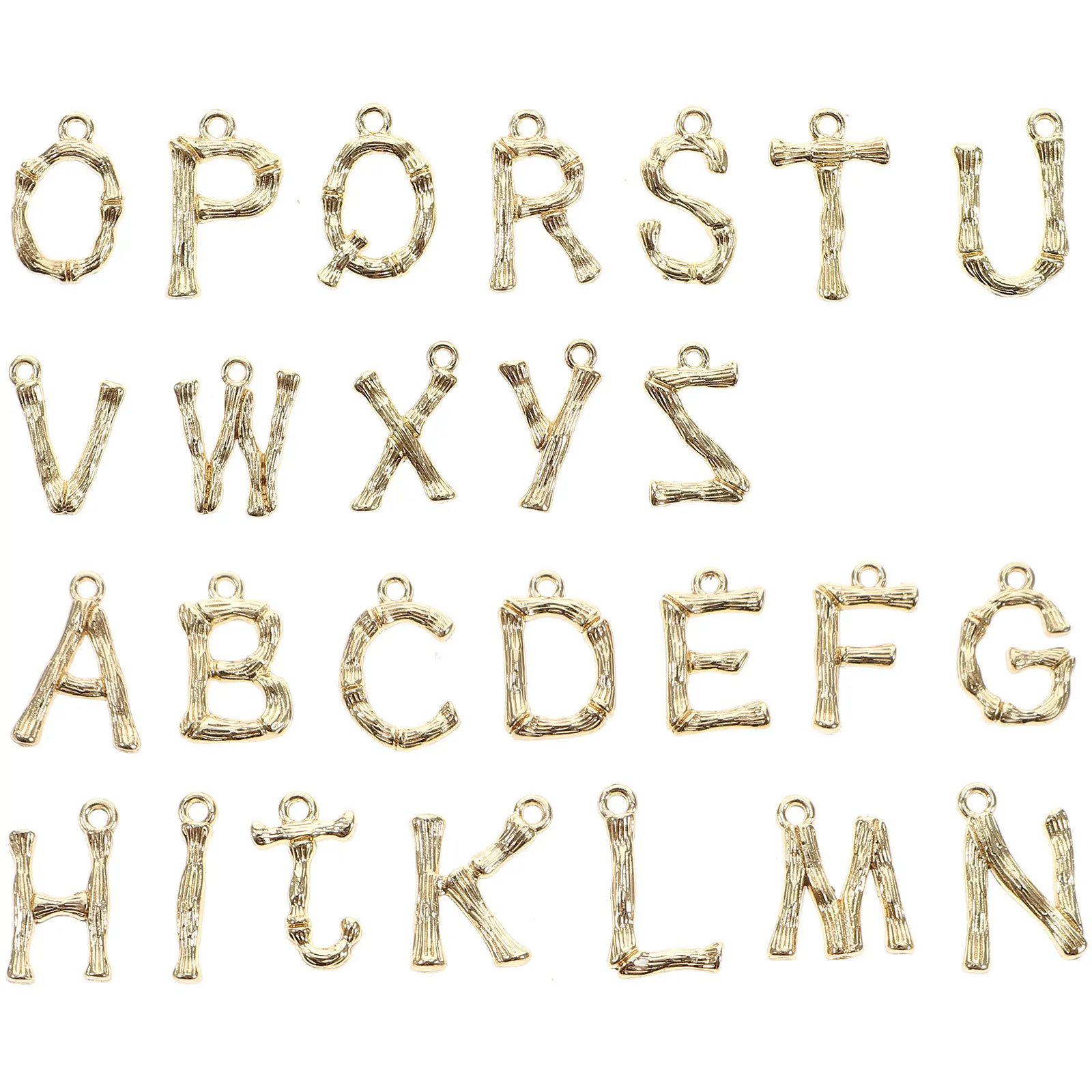 

26 шт., подвески в виде букв алфавита из сплава, принадлежности для самостоятельного изготовления ювелирных изделий, металлические подвески для ожерелья, браслетов, подвески в виде алфавита