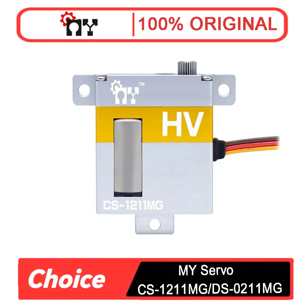 

MY Servo CS-1211MG 7.4V 11KG/DS-0211MG 6.0V 8.0KG Titanium Gears Coreless Standard Digital Servo For Helicopter Rc Parts