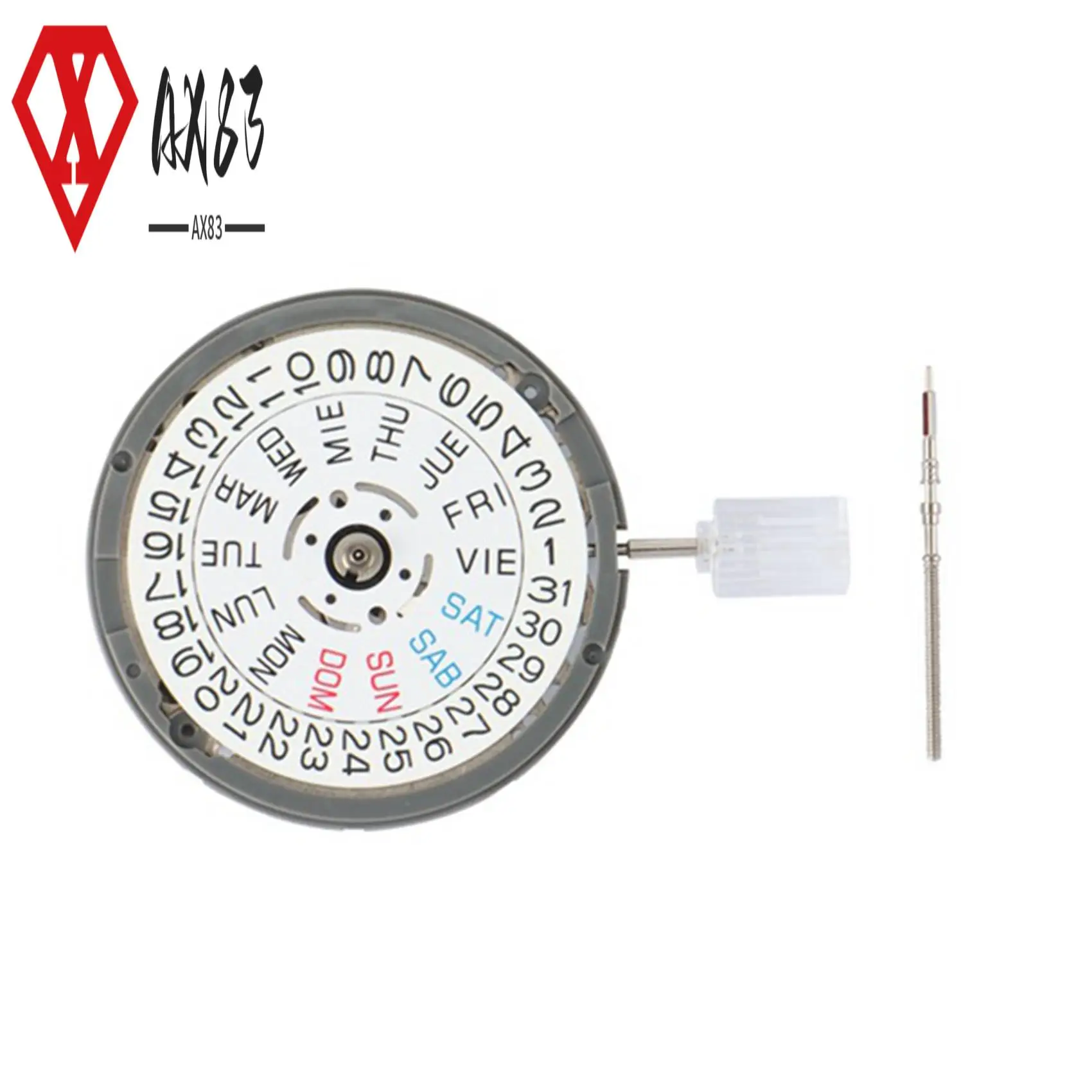 

AX83-2X NH36 English Date Week Automatic 3.8 O'clock Crown Watch Movement Mechanical Replacement Parts