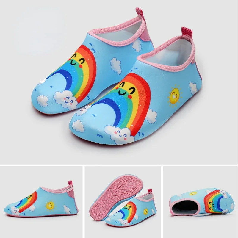 Children Quick Dry Non-Slip Barefoot Beach Seaside Water Shoes Outdoor Comfortable Aqua Shoe Boy Girl Soft Surfing Swimming Shoe