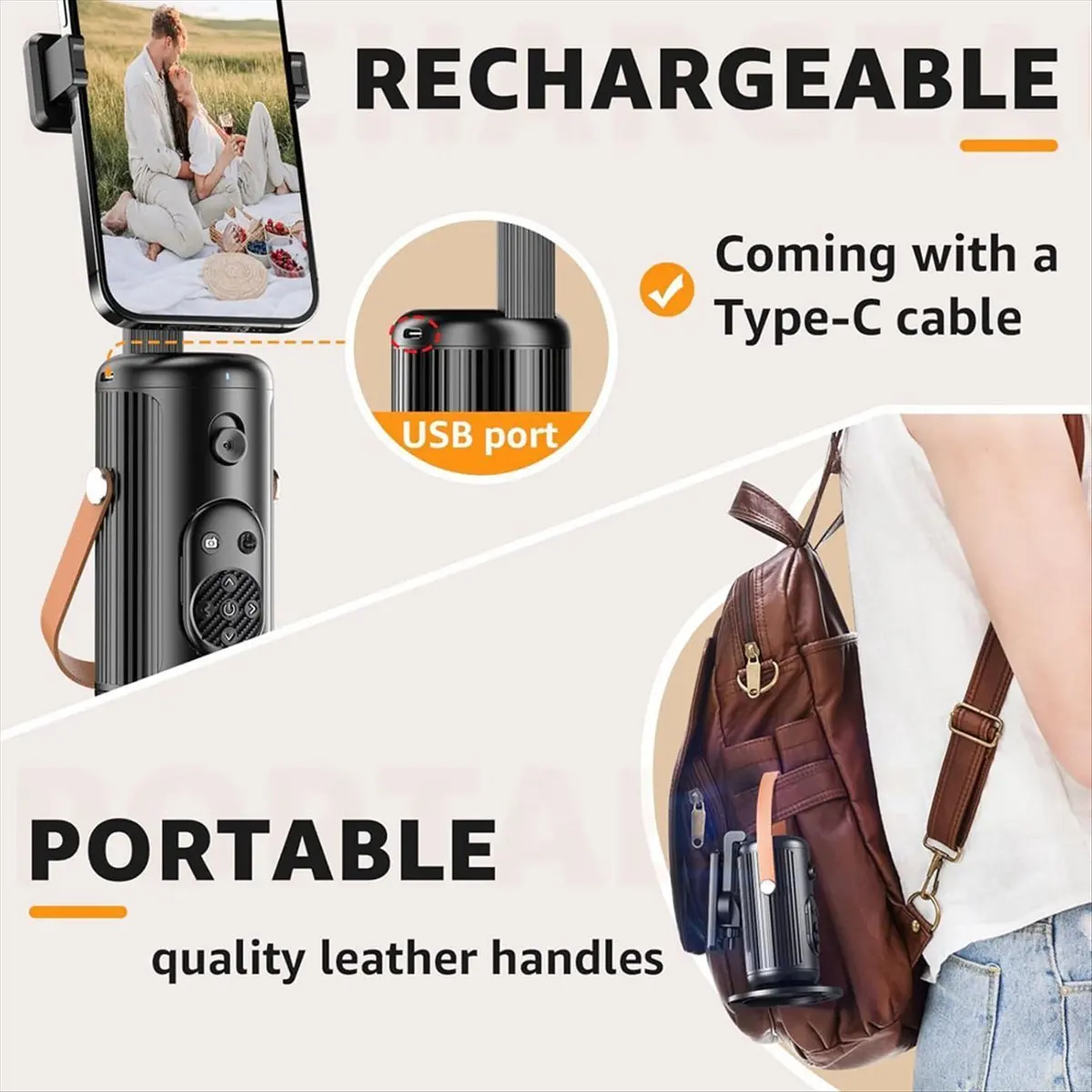 Super Sale Q04 Gimbal Fully Automatic Follower with Remote Control Mobile Phone Holder Stabilizer AI Smart Face Mobile Phone Gim