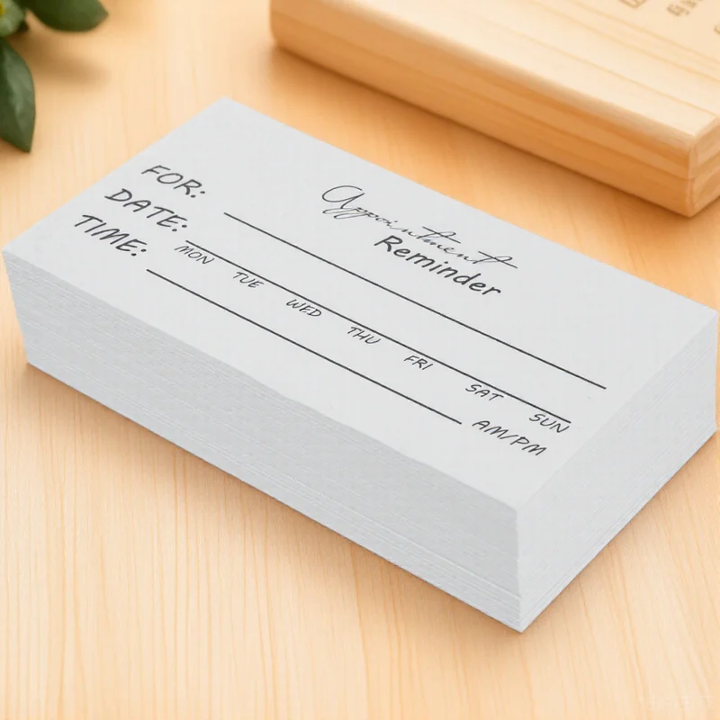 

50pcs Writing Reminder Cards Convenient Appointment Cards For Task Scheduling Party Planner Organizer Paper Notepad For Office
