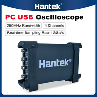 Hantek USB Digital Oscilloscope kit 70MHz 100MHz 200MHz 250MHz 4CH channels 1GSa/s PC Oscilloscope Winows 7/8/10 DIY 6004BC