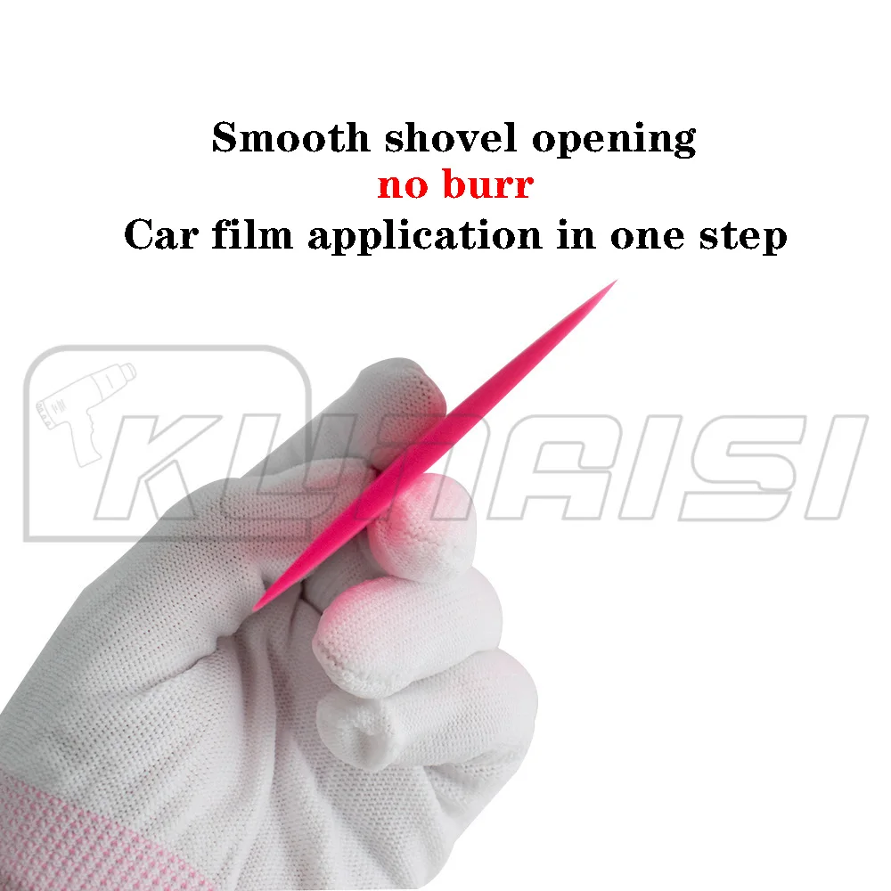 KUNAISI 1/2set 5pcs Automotive Coating Tool Thin Edge Square Scraper for Color Change Film Special Scraper