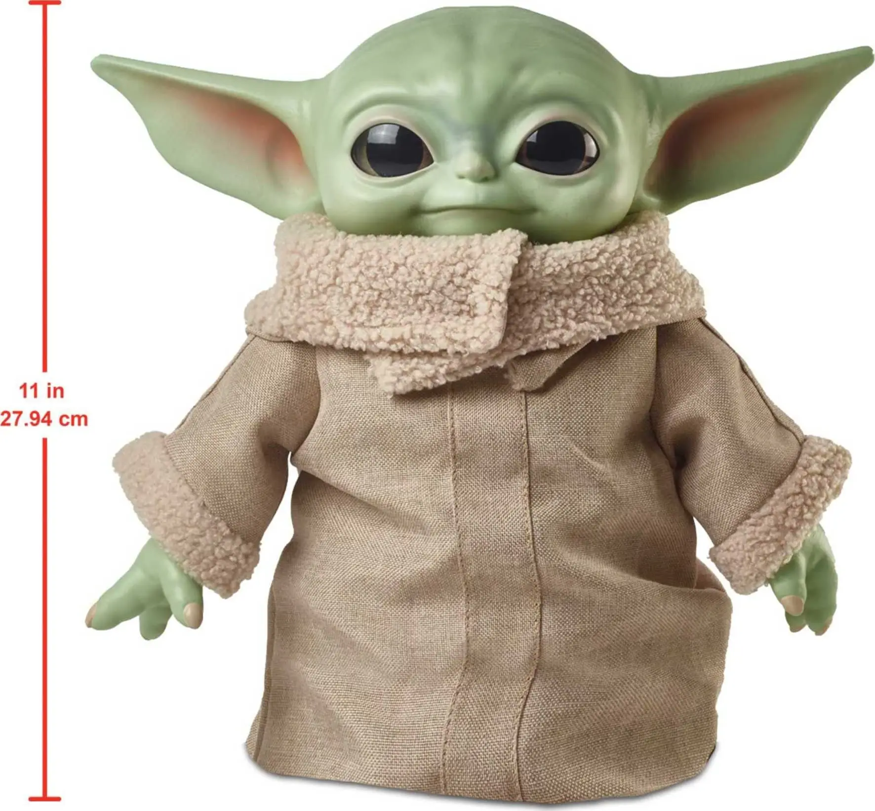 Original Star Wars The Mandalorian Grogu Plush Toy 11 Inch Baby Yoda The Child Soft Body Vinyl Head Figure Doll Fans Gifts GWD85 view 4