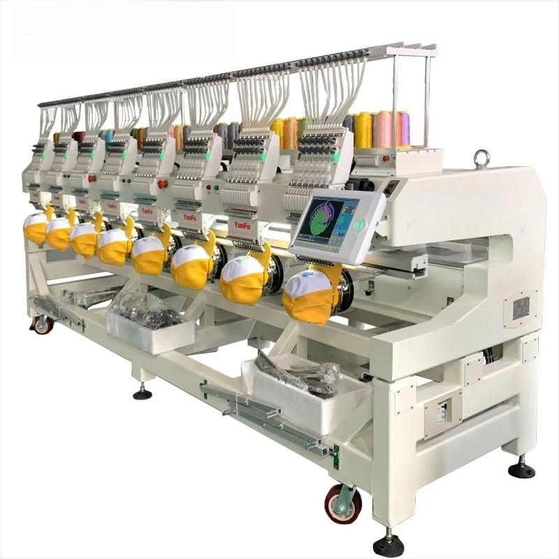 Premium New Computerized 8-Head Embroidery Machine With 12 Needles For High-end Fashion Retail Embroidery