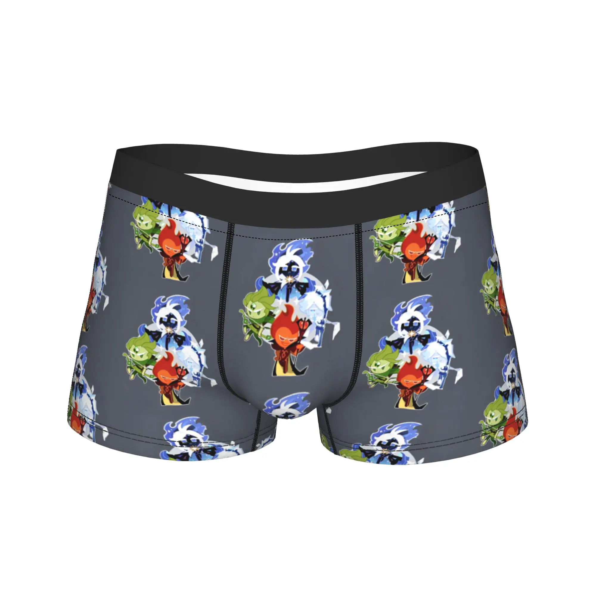 Men Cookie Run Kingdom Underwear Role-Playing Gacha Game Sexy Boxer Briefs Shorts Panties Male Breathable Underpants S-XXL