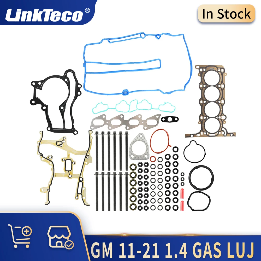 Engine Parts Cylinder Head Gasket Bolts Set Kit 11-21 1.4 L T GAS LUJ For BUICK ENCORE CHEVROLET CRUZE SONIC TRAX 1.4L 1.4T