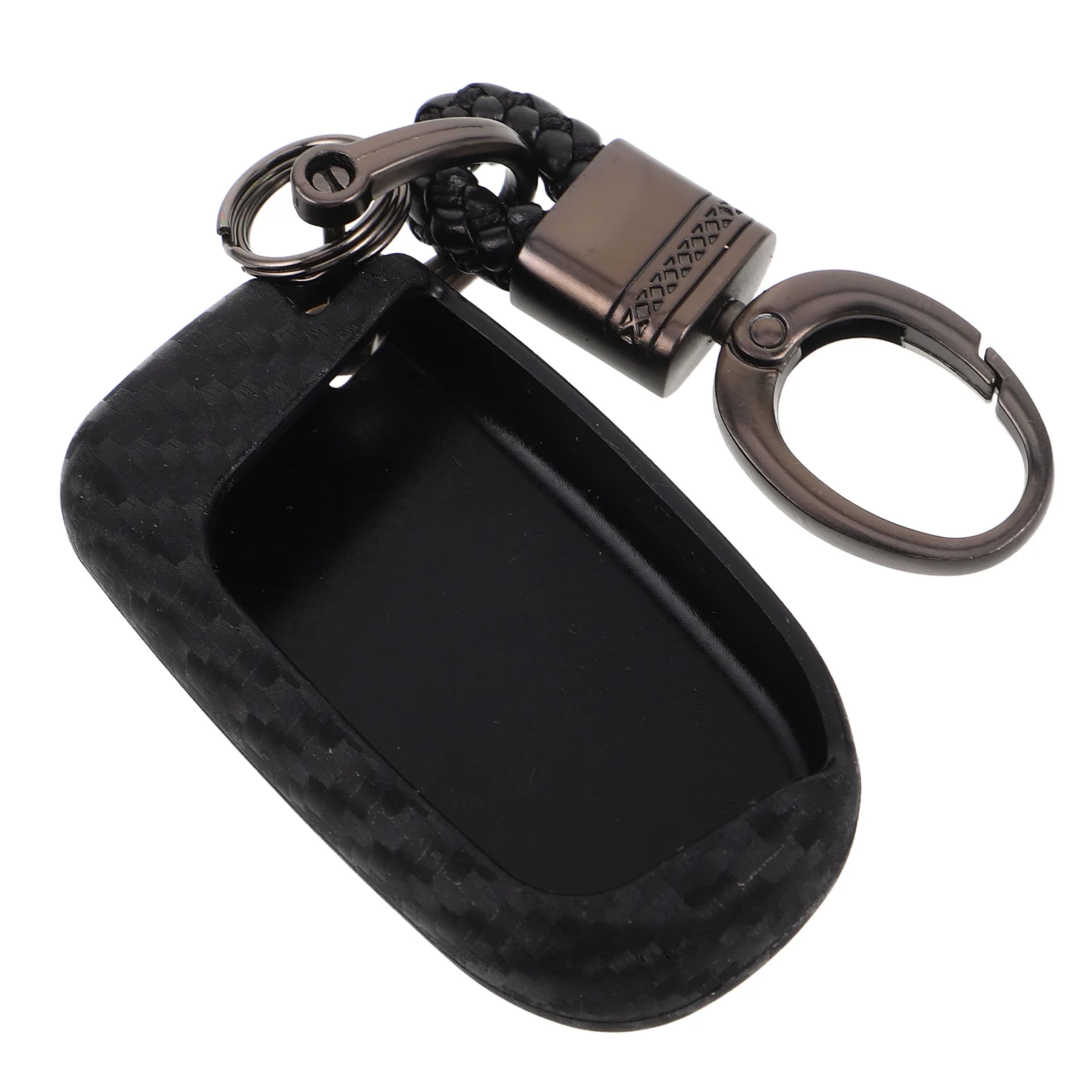 

Car Key Cover Silicone Carbon Fiber Texture Shockproof Case For Precision Cutouts Vehicle Accessories