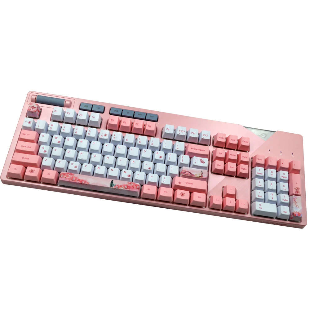 

for GH60 GK61 GK64 Anne RK61 with Cherry MX ANSI Mechanical Keyboard (Cherry Girl) PBT Sublimation OEM keycap Set