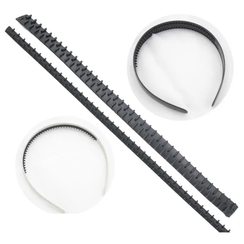 Self-Adhesive Non-Slip Silicone Headband Grip 5Pcs DIY Hair Craft Tools for School Student Daily Wear