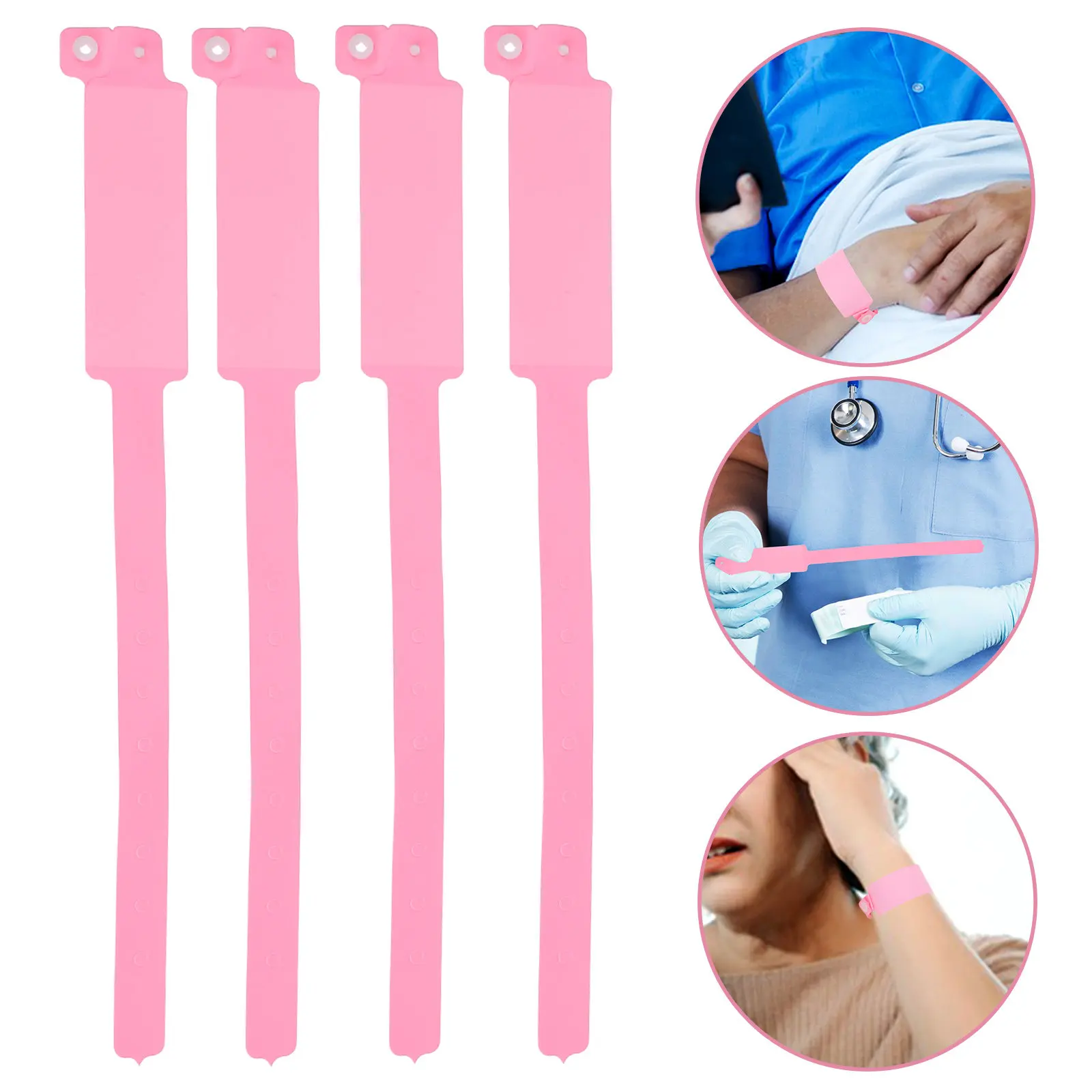 

100 шт. водонепроницаемых одноразовых идентификационных браслетов для пациентов больниц, регулируемые идентификационные браслеты с полем для имени