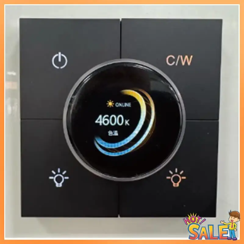 AB68 Tuya X3-Dimming Grey Intelligent Switch, Smart Multi-Function Panel For Home Automation