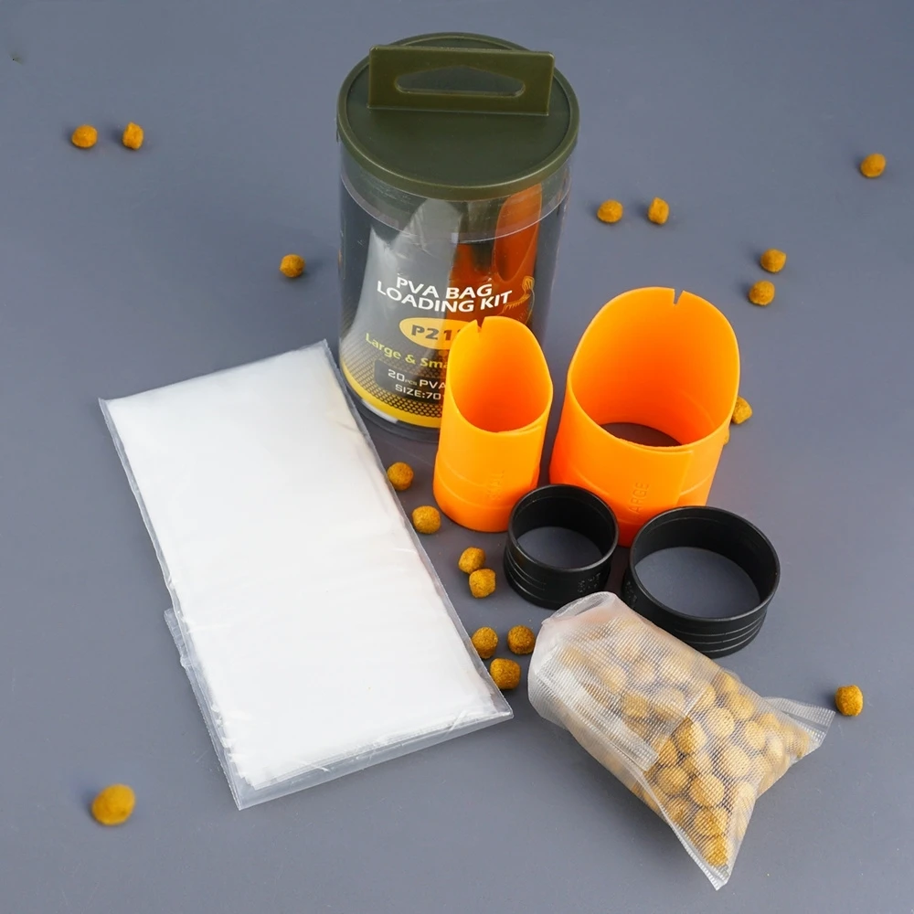 

Hirisi Carp Fishing Accessories PVA Bag Loading System Baiting Tool for Solid Bags Fast Melting Mesh